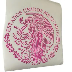 Santa Muerte Escudo De Mex Decal Sticker For Cars, Trucks, SUVs, Glass Doors, Windows, and Fridges - Available in Multiple Colors & Sizes Vehicle Exterior Decoration