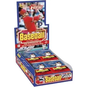 2026 Topps Heritage Baseball Hobby Box- 1 Auto or Mem- Sports Trading Cards