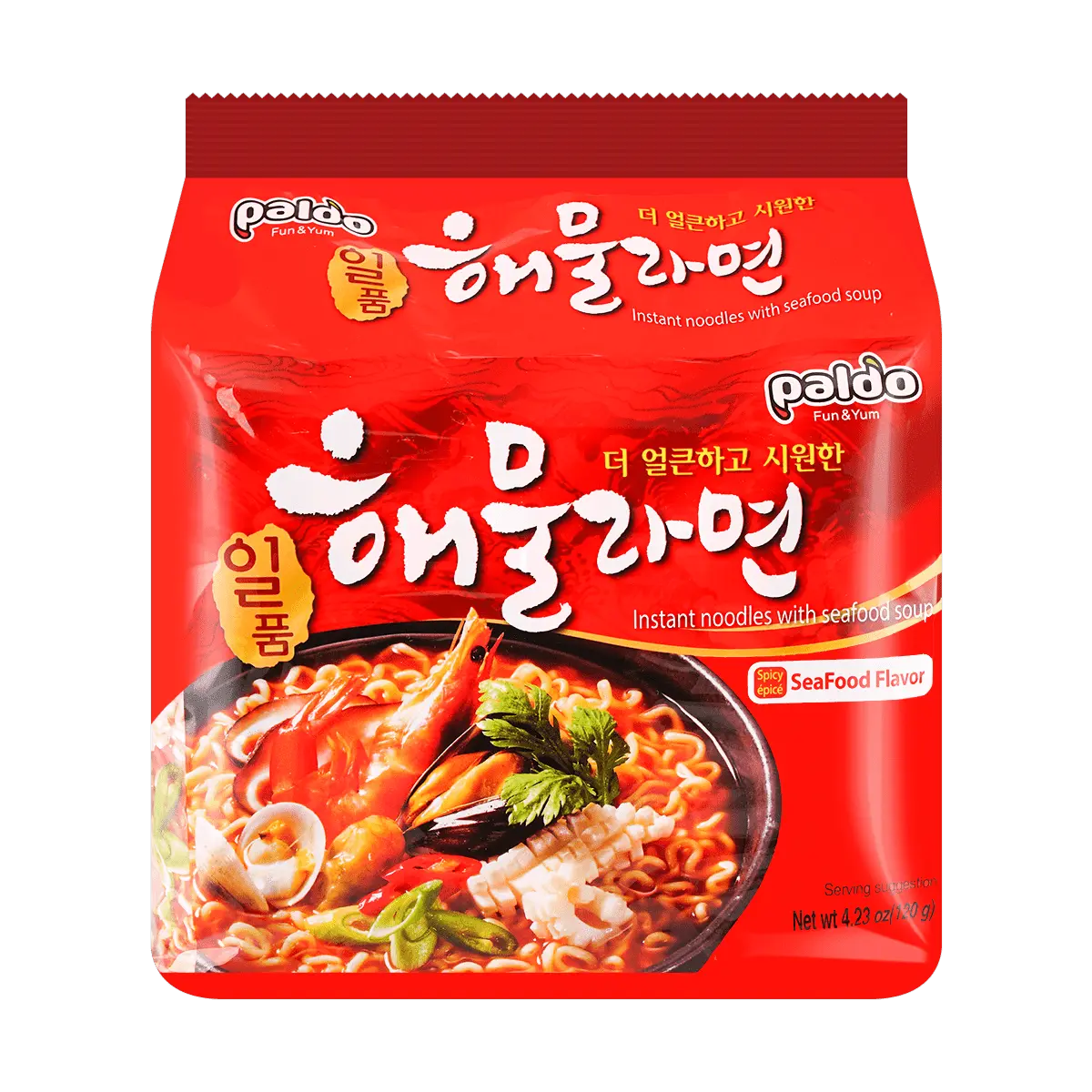 PALDO Seafood Noodle Soup,Ramen 5packs