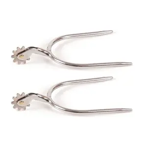Jacks  Ladies Chrome Plated Quick Slip on Spurs