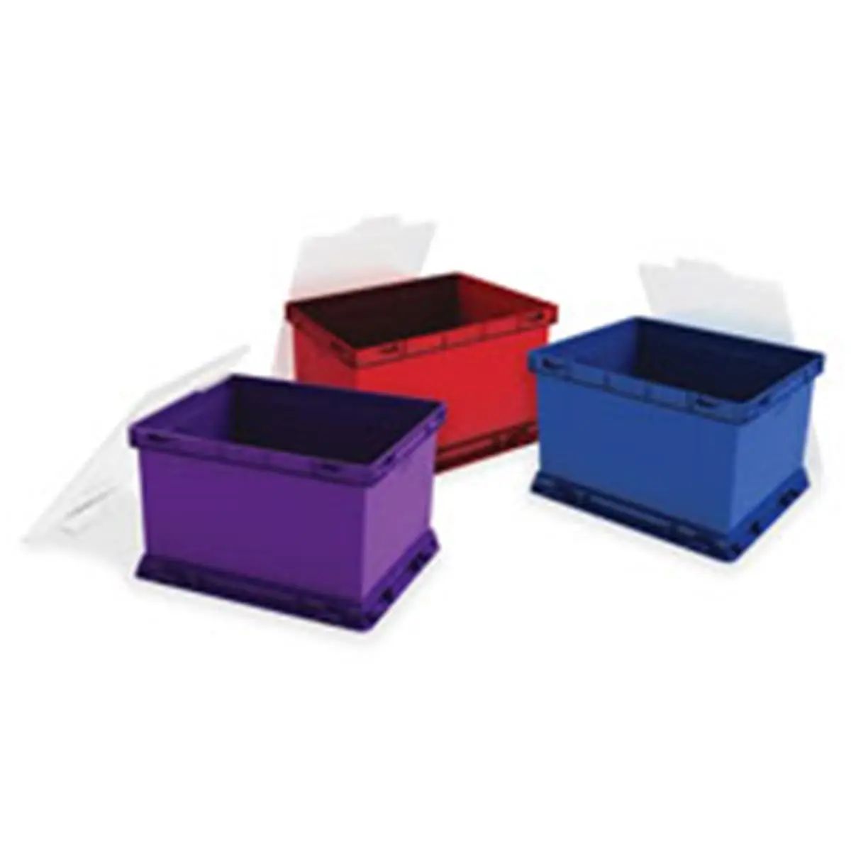 212 MAIN Durable Plastic Cube Shape Stacking Bins with Lid - 3-Piece Modular Organizer for Closet, Home Organization (Student Targeted)