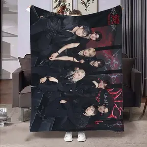 Creative Themed Pattern Blanket, Extra Thick, Ultra Soft, Flannel Material, 2026 Popular Ins Style, Winter Warmth, Multi-functional Outdoor Travel Camping All-Season Nap, Sofa Throw, Warm Companion