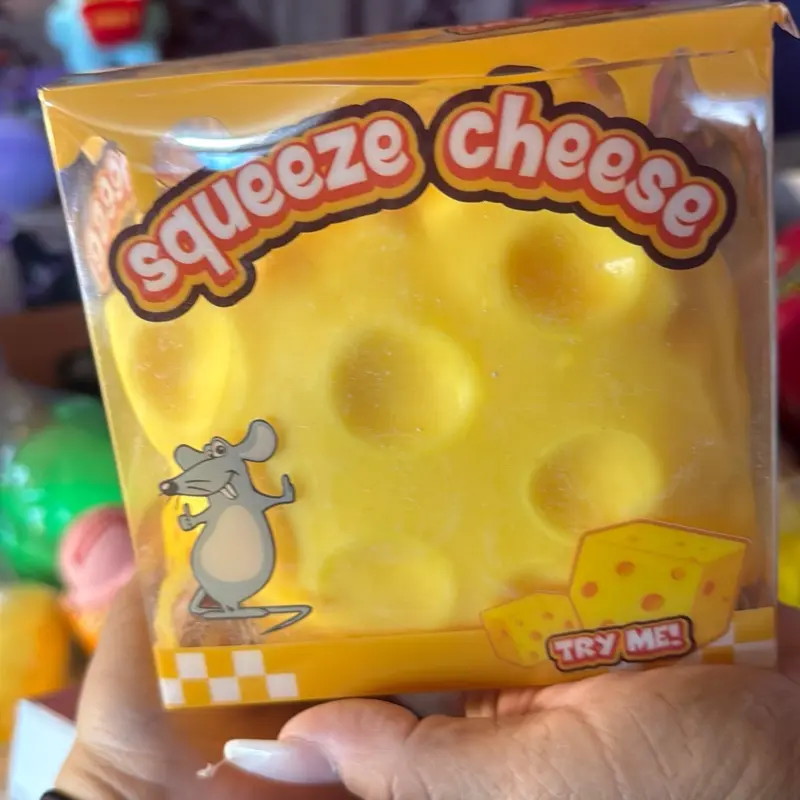 Giant cheese squishy