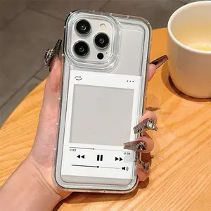 Clear Phone Case with Camera Frame, 1Count Anti-drop Phone Protective Cover, Phone Accessories Compatible with iPhone 11 12 13 14 15 Pro Max
