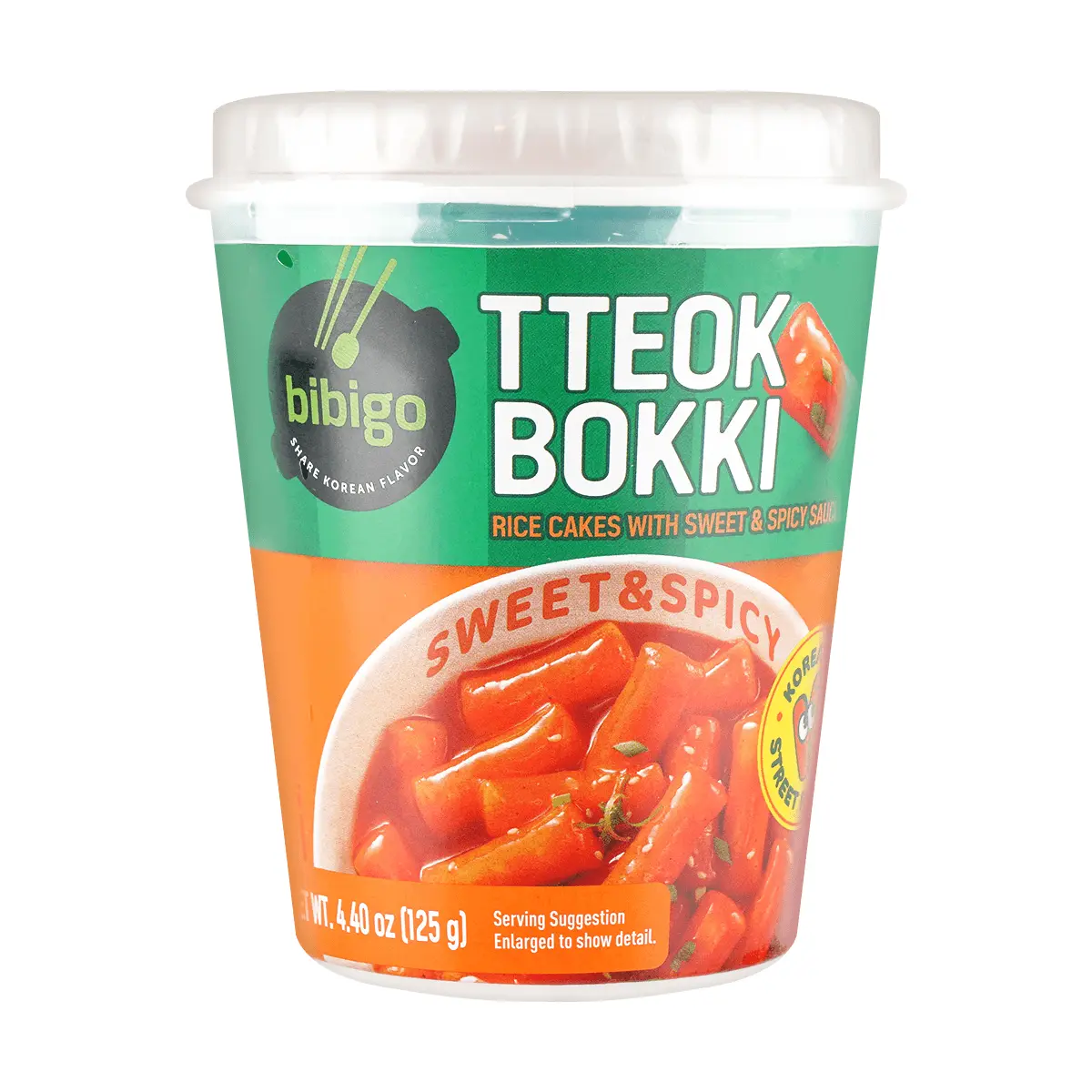 BIBIGO Tteokbokki Cup Sweet & Spicy 125g