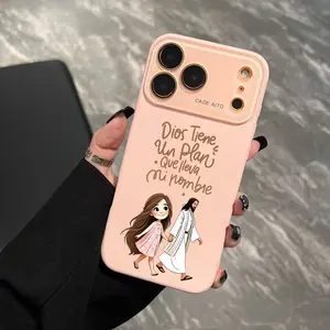 Religious Illustration Phone Case Ultra Skin Friendly Touch All Inclusive Lens Compatible with Apple iPhone 17 16 15 14 13 12 Case Aito