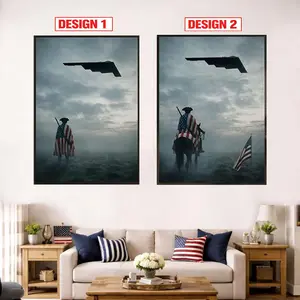 America’s 250th anniversary Wall Poster (No Frame), Freedom B2 Wall Art, American Airpower Home Decor