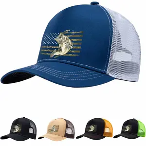 Men'S American Flag & Perch Camo Print Baseball Cap for Men Women Teens Summer Comfortable Breathable and Adjustable for Outdoors and Sports Trucker Hat Golf Performance Hats