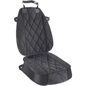 Dog Seat Cover Cars Trucks Suvs, Thick 600D Waterproof Pet Car Seat Cover Dog, Heavy Duty & Wear-Resistant Durable Nonslip Backing with Side Flaps, Scratchproof Dog Front Seat Cover