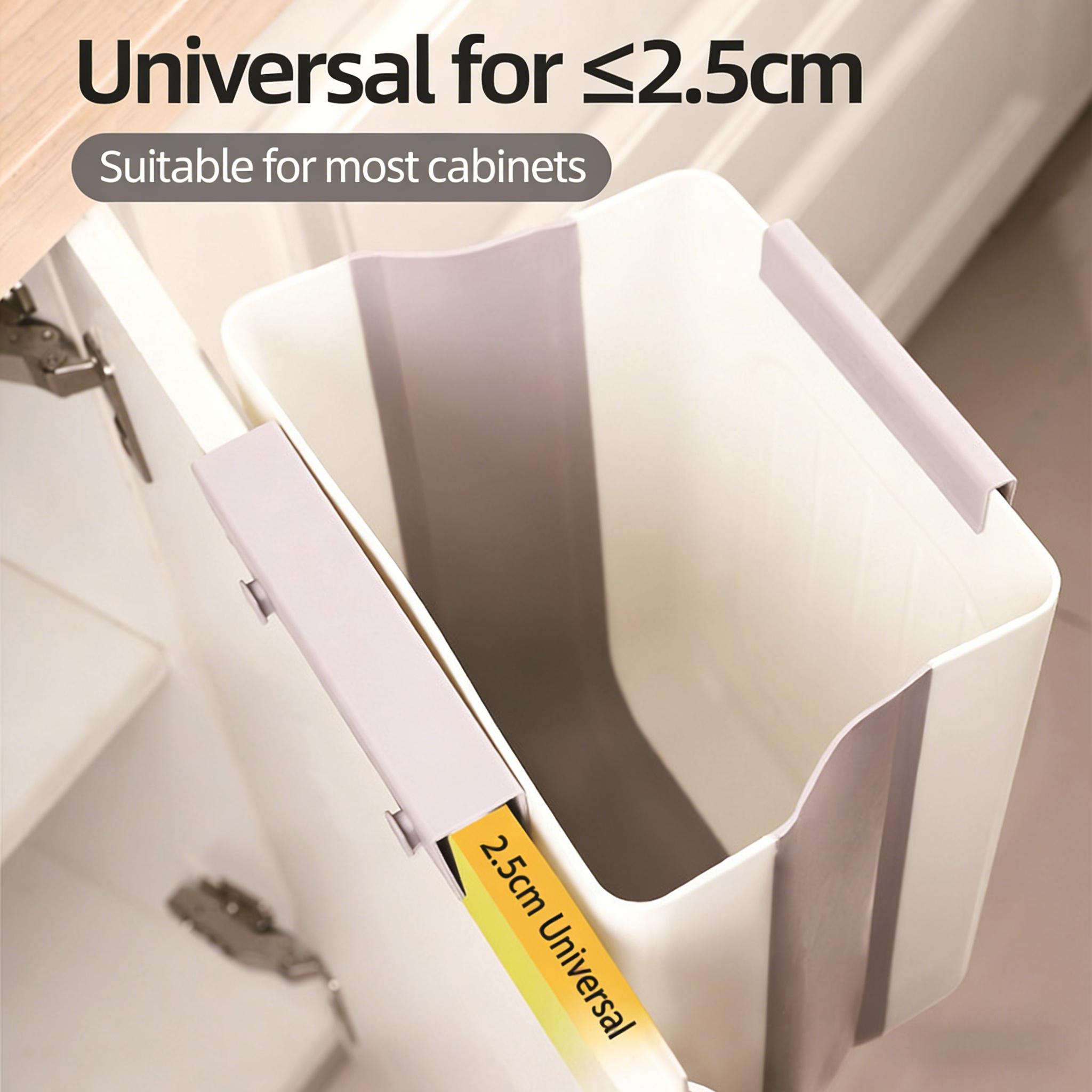 Foldable Hanging Kitchen Trash Can, Space-Saving Hanging Garbage Bin for Kitchen Cabinets, Convenient Cabinet Door Waste Bin, Portable and Collapsible Trash Container, Must-Have Home Kitchen Accessories for Neat and Tidy Countertops