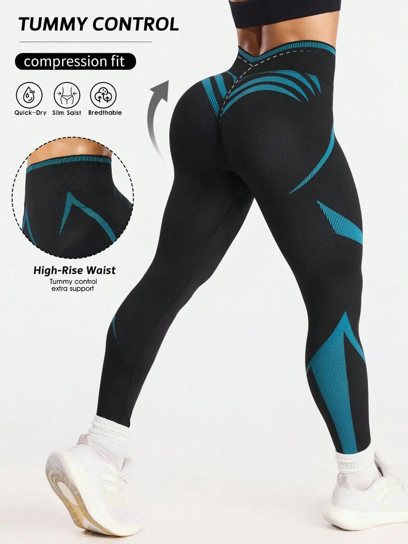 Women's Seamless High Waist Yoga Pants, High Waist Leggings, Adjustable Comfortable Fit, Ideal for Fitness and Daily Sports, Running and Gym Activities, High Elastic Activewear, Activewear Bottoms