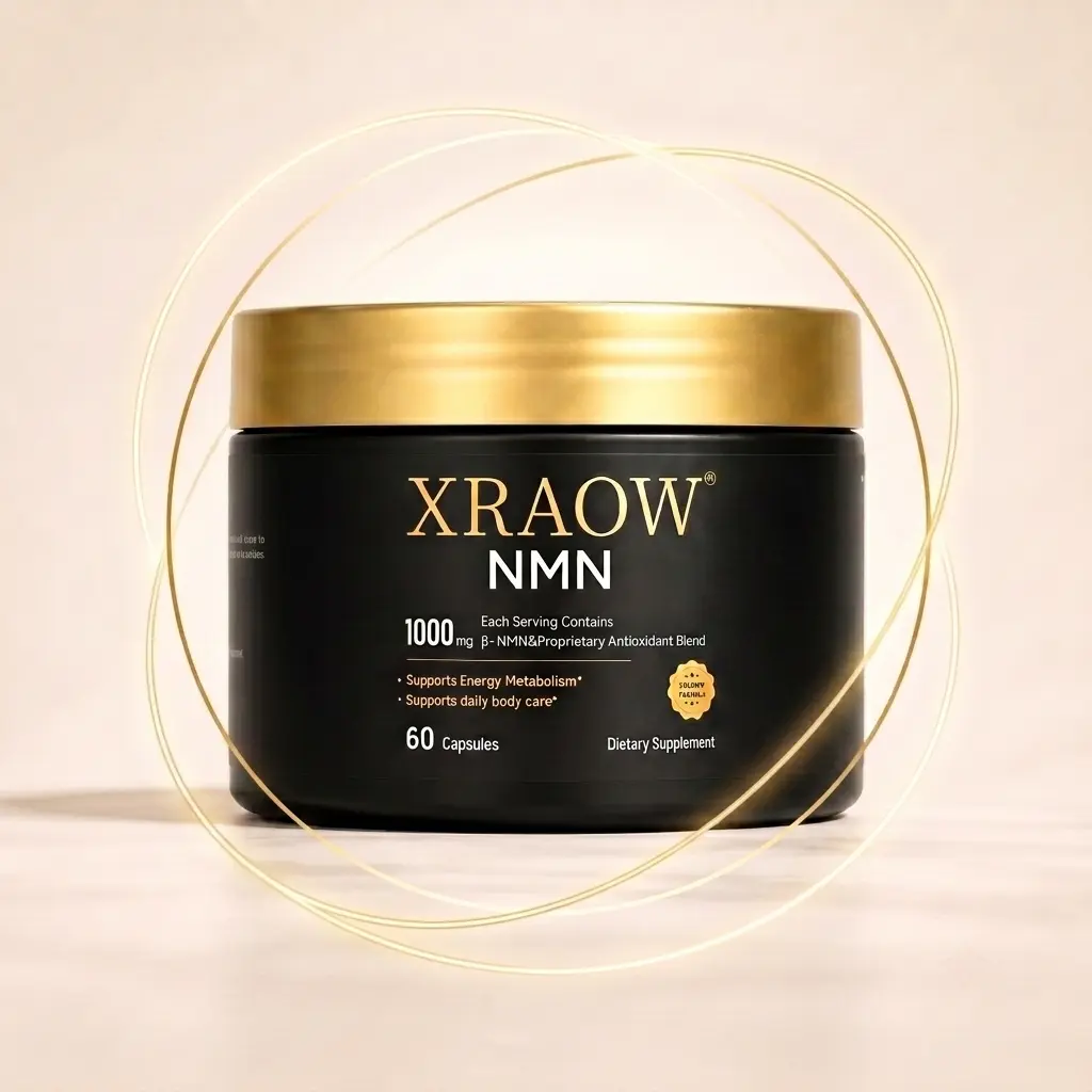XRAOW Pure NMN 900mg Supplement - High Potency NMN 1000mg Complex with Resveratrol, CoQ10, Glutathione, Curcumin & Saffron | Ultimate NAD+ Booster for Cellular Energy, Anti-Aging & Longevity - 60 Capsules   nad advanced supplement