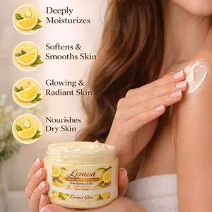 Lemon Butter Cream - Deeply Moisturizes, Softens & Smooths Skin, Glowing & Radiant, Nourishes Dry Skin, Camel Glow