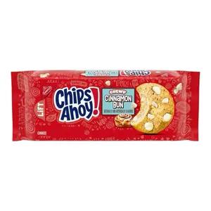 Chips Ahoy! Chewy Cinnamon Bun Flavor Cookies - Crispy Snack for Dessert Lovers