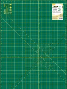 OLFA 24" x 36" Self Healing Rotary Cutting Mat (RM-MG) - Double Sided 24x36 Inch Cutting Mat with Grid for Quilting, Sewing, Fabric, & Crafts, Designed for Use with Rotary Cutters (Green)