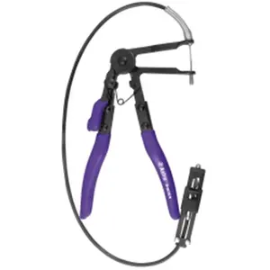 212 MAIN Astro Pneumatic AST9409A Hose Clamp Pliers - 18-54mm, Extended Reach, Flexible Cable Compatibility, Hose Clamping Tool, Open Position Lock, Rubber Grip Handle for Fishing & Outdoor Recreation Equipment