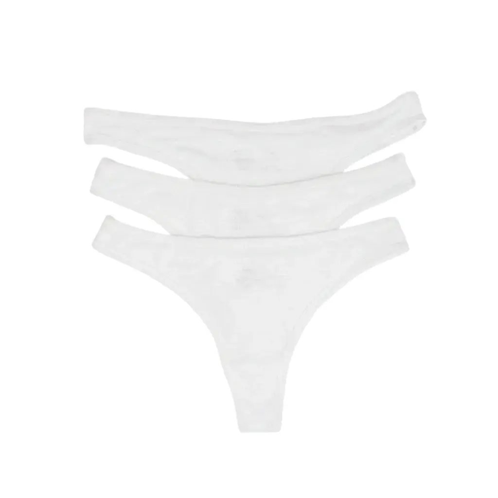 Organic Linen Thong: 3-Pack