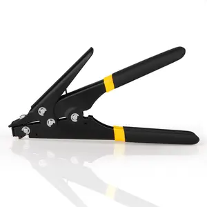 Zip Tie Tensioning and Cutting Tool for Nylon Cable Ties, Cable Tie Gun for Fast and Clean Cable Management