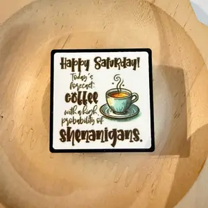 Coffee and Shenanigans 2D Silicone Focal (1 pc)