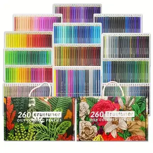 520 Color Pencils, Professional Oil Color Pencils Set Sketch Coloured Colored Pencil for Draw Coloring School Art Supplies easy to carry Very suitable for painting