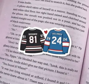 Hockey Romance Heated Rivals Inspired Matte Sticker Art Markers