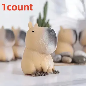 Cute Water Buffalo Rubber Toy, Quick Bounce, Durable, Unique Animal Design, Perfect Party Gift, Holiday Present, Halloween & Christmas Fun