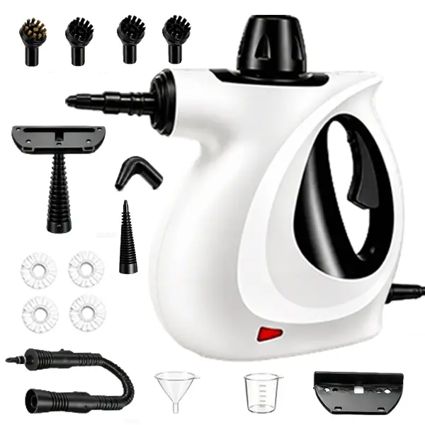 DauHor Pressurized Handheld Natural Steam Cleaner,1050W Handheld Steam Cleaning Tool with 15 Replacement parts,Protable Steam Cleaner for Home, Kitchen