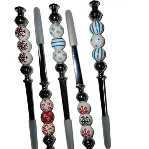 Beaded Letter Openers - Unique Gift for the Hard to Buy For Person in Your Life - Snowflake & Stripe Design - Perfect for Christmas
