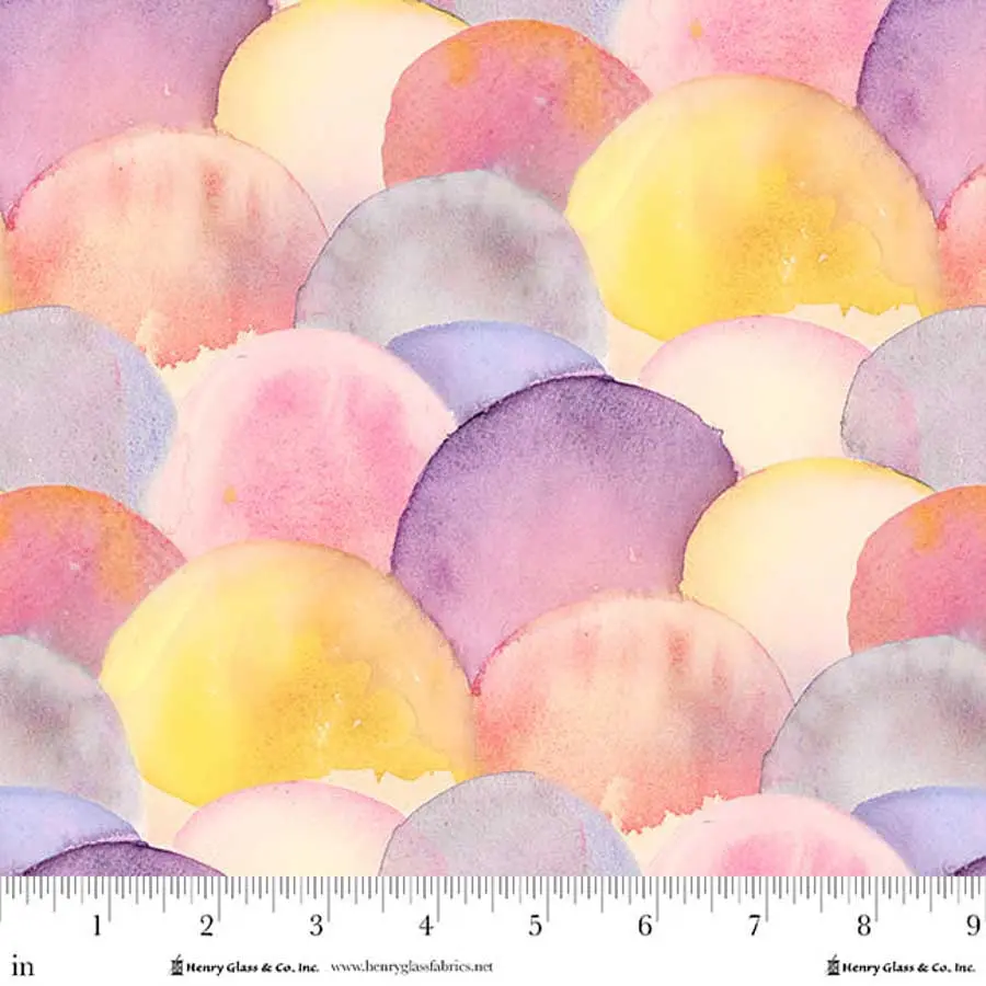 Fabric Henry Glass Ultra Cloud Bubbles Valley View by the Quarter Yard 2249-27