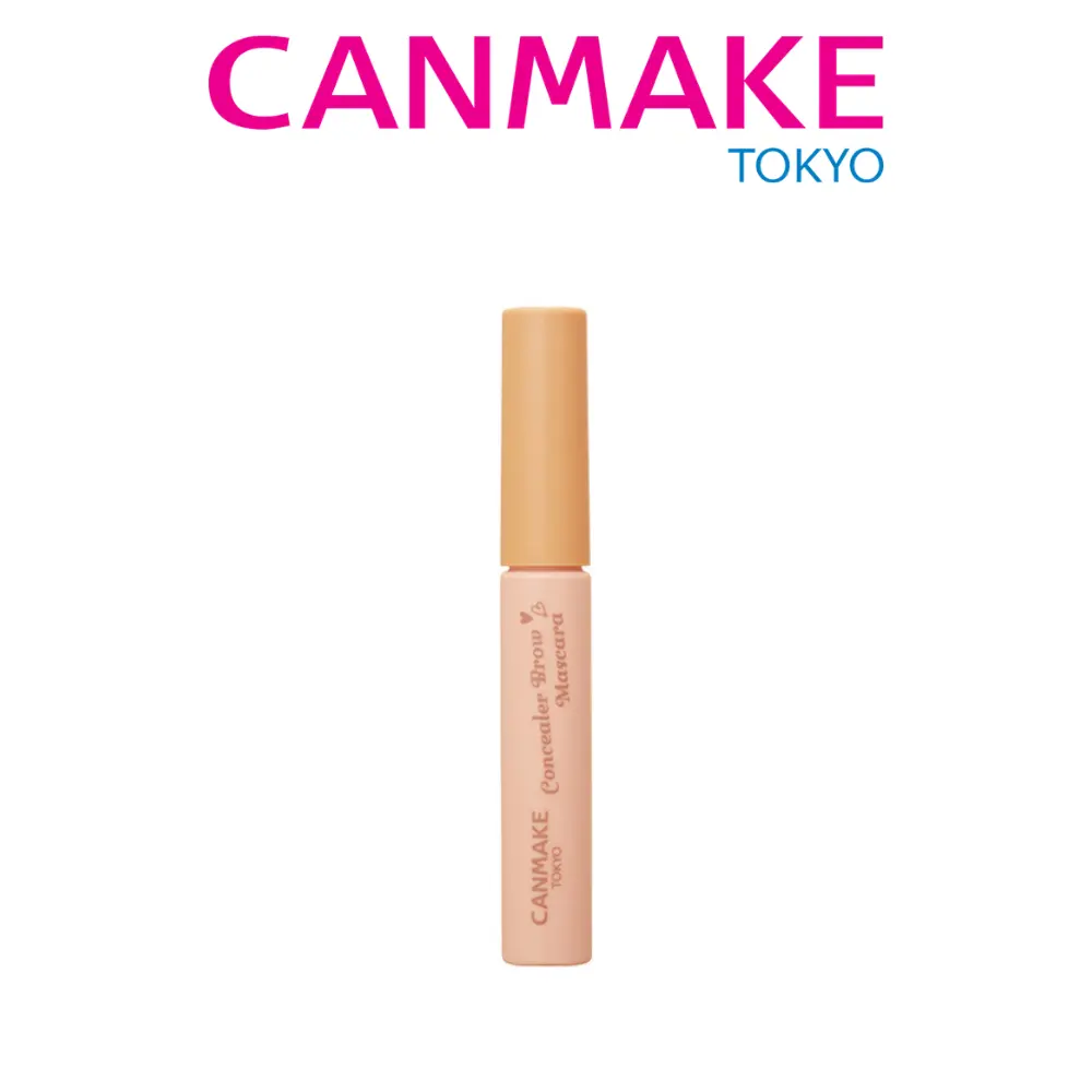 canmake Concealer Brow Mascara for Lightening Dark Eyebrows, Water-Based Formula with Soft Finish, Pink-Toned Bright Beige Makeup, Cosmetic, Beauty Products