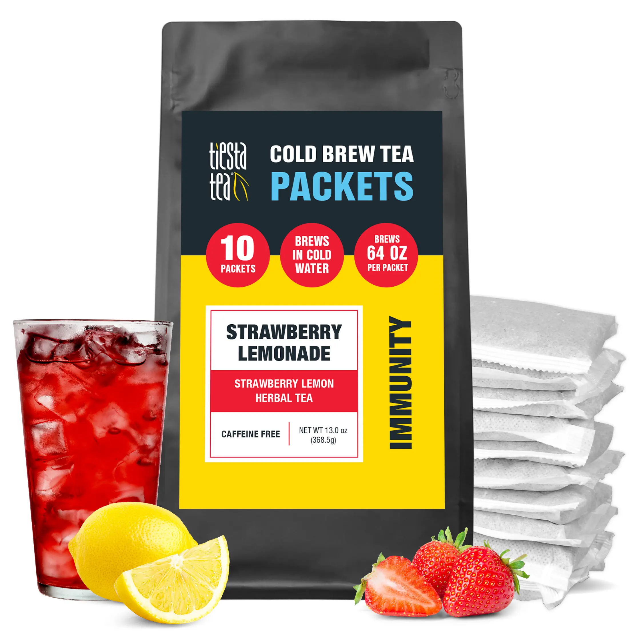 Strawberry Lemonade Cold Brew Tea, Fruity Iced Tea Blend | Tiesta Tea