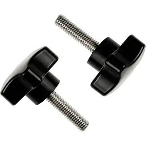 2 Pack M8 x 25mm (5/16" x 1") Thread Replacement Star Hand Knob Tightening Screw for Umbrella Base Replacement
