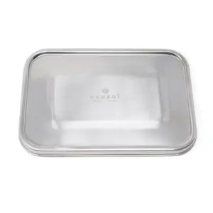 Stainless Steel Lid for 1 Tier 60 Oz Lunch Box with Removable Divider