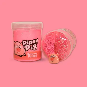 Pipsy Pig - Bubblegum Scented - Sensory Putty - Scented Squishy Sensory Putty - Butterslime Texture for Anxiety, Focus, adhd, Stress Relief & Focus for All Ages - Ages 5+