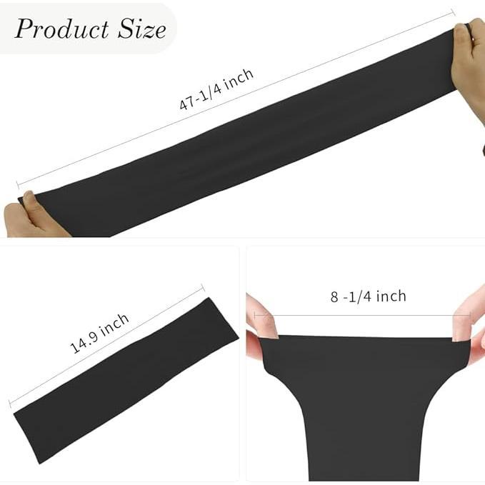 [Best Gifts in 2025] Arm Sleeves for Men and Women – Breathable, Moisture Arm Sleeves Designed for Both Men and Women - A Pair / 2 Pair（Black）