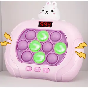 Quick Push Pop Game – Light Up Bubble Fidget Toy for Kids & Adults, Handheld Puzzle Console with Multiple Game Modes, Sensory Stress Relief Toys.Rabbit Design – Perfect Easter, Christmas & Birthday Gifts for Boys & Girls Ages 3-12