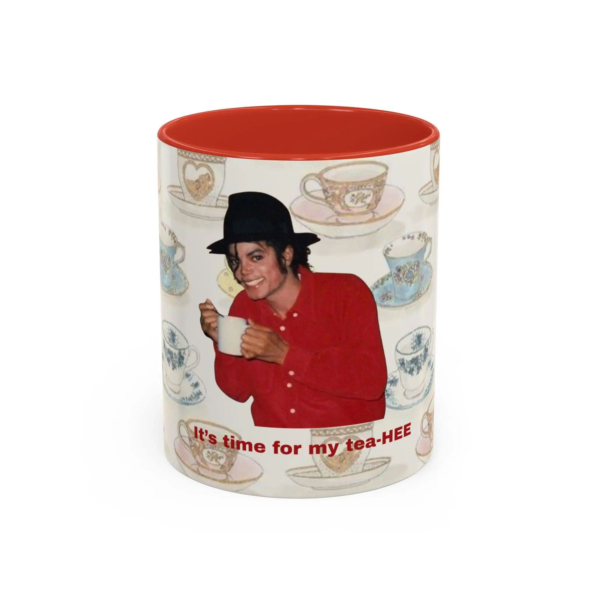 [Sale Up To 50%] Michael Jackson Tea-HEE Accent Mug, King of Pop Coffee Cup, Music Lover Gift, 11oz ceramic accent mug