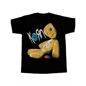 Korn T-Shirt, Fashionable Men's Cotton T-Shirt, 220g Pure Cotton, Breathable And Comfortable, Great For Casual Gatherings, Walks, Or Relaxed Days