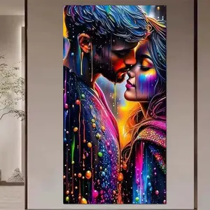 1 set of DIY diamond painting kit, 5D diamond art set, DIY decor, colorful, romantic, abstract. Mosaic, diamond art, DIY art home decoration, Wall Art Painting