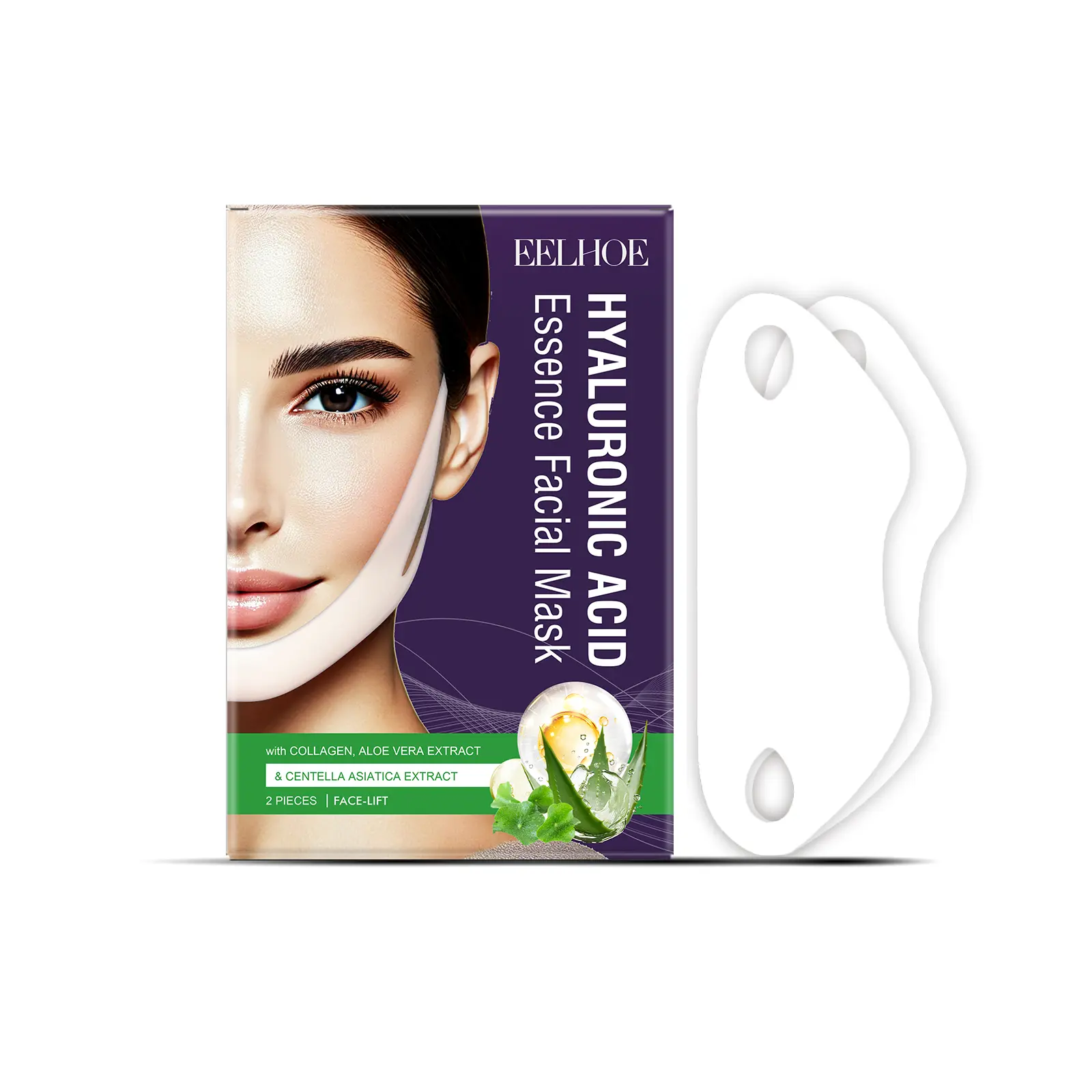 EELHOE Face Lift Mask Lift Face Line Elastic Moisturizing Skin Hanging Ear Firming Treatment Mask
