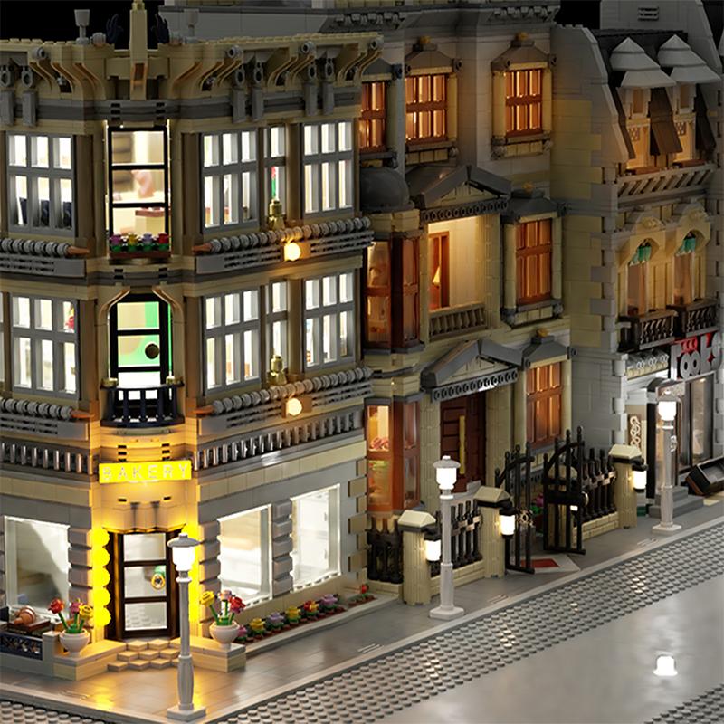 LYBMTWF 10PCS LED Street Light Kit for Building Blocks – Battery Operated USB City Lamp Post Accessories Warm Light DIY Upgrade for Display Case Diorama Mini Bricks