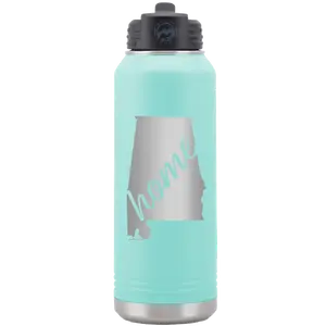 Alabama Home 32 oz Water Bottle | Teal