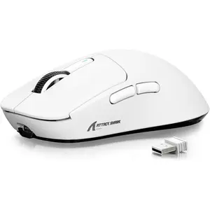 ATTACK SHARK X3 Wireless Gaming Mouse, 49g Ergonomic Computer Mouse, Triple Modes PAW3395 26K DPI Optical Sensor, 200h Battery Life, Programmable Buttons, Gaming  for PC/Laptop/Mac pc accessories