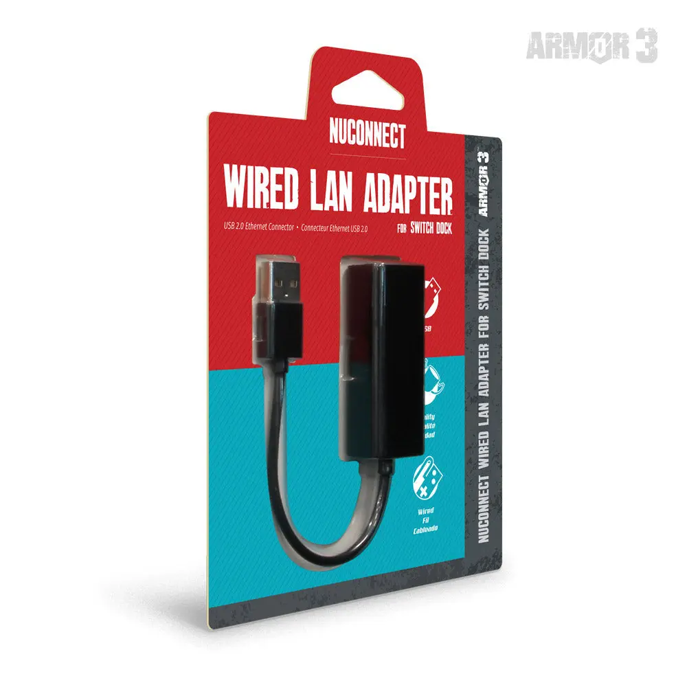 NuConnect Wired LAN Adapter for Wii U®, Wii®, PC, Mac®