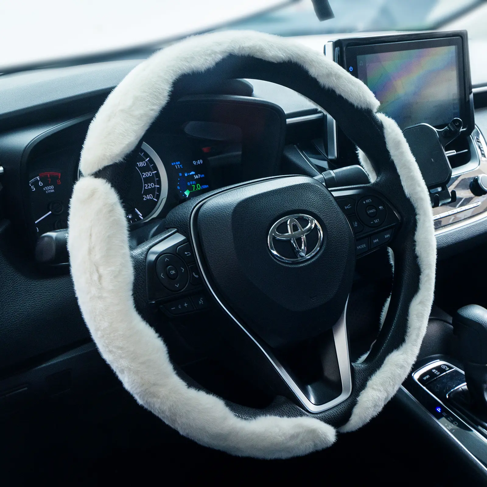 3 counts/set-Plush White