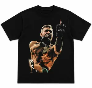 Conor McGregor Heavy Cotton T-Shirt, Conor McGregor Graphic Tee UFC Combat Sports Fan Shirt MMA Fight Night Shirt Gift for Men Women American Made Fightwear