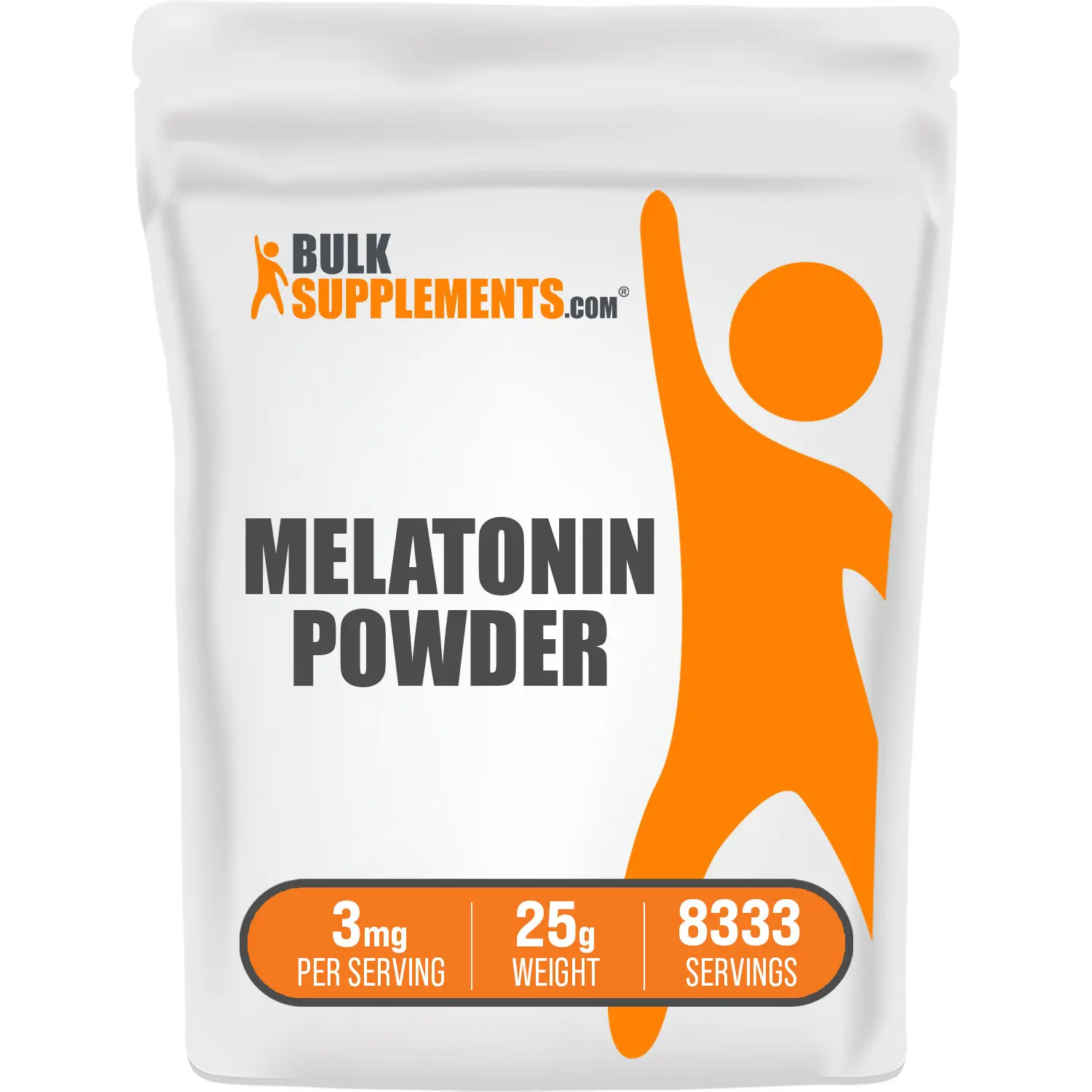 BulkSupplements - Melatonin Powder - Sleep Support - Immune - 25g - 3mg per Serving