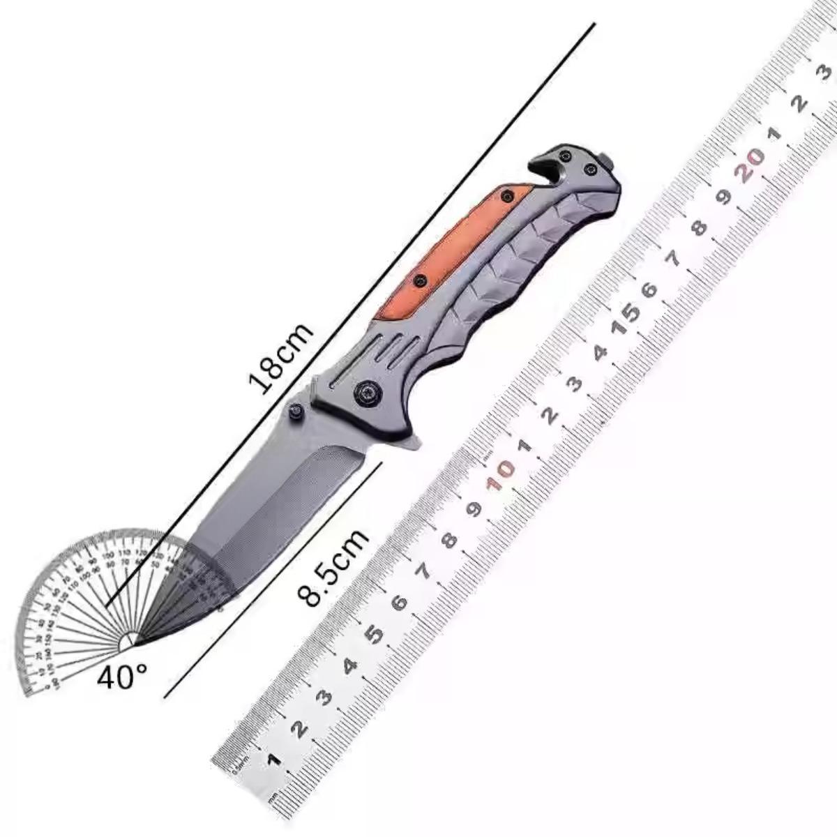 A variety of wooden handle stainless steel fruit knives, high hardness and sharp folding knives, outdoor multi-functional self-defense Christmas gifts