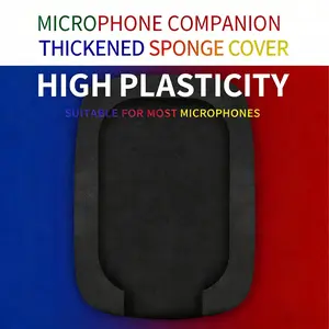 Microphone Sponge Cover, Windproof Cover, Thickened Color Ring Microphone Sponge Cover, Windsreens & Pop Filters for Microphone
