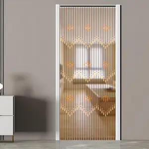 Wood Beaded Curtain for Doorway,31 Lines Wooden Bead Curtain,35.4"x86.6" Strands Door Beads Curtains,Doorway String Door Curtains Beaded for Home Decor Porch Bedroom Living Room Divider